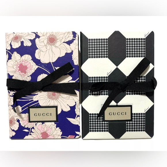 GUCCI 2 Notebook & 2 Tote Bag Sets Notepad Diary floral flower NEW VIP Giveaway - Picture 3 of 6